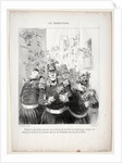 The Banqueters, plate 4: Rifolard is more charming than ever…, 1848 by Honoré Daumier