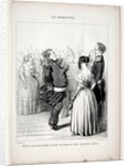 The Banqueters, plate 5: Rifolard opens the ball, 1848 by Honoré Daumier