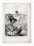 The Banqueters, plate 9: What a pitiful idea we have…, 1849 by Honoré Daumier
