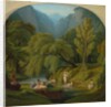 The Bathers, Souvenir of the Banks of the Anio River at Tivoli, c. 1860/1861 by Théodore Caruelle d' Aligny