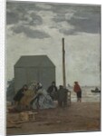 The Beach at Deauville, 1864 by Eugène Boudin