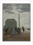 The Beach at Deauville, 1864 by Eugène Boudin