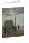 The Beach at Deauville, 1864 by Eugène Boudin