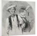 The beautiful days of life, plate 18: Mardi gras, 1844 by Honoré Daumier; Aubert
