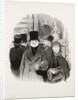 The Beautiful Days of Life, plate 59: When one's portrait is at the Salon, 1845 by Honoré Daumier