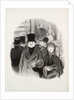 The Beautiful Days of Life, plate 59: When one's portrait is at the Salon, 1845 by Honoré Daumier