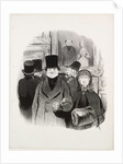 The Beautiful Days of Life, plate 59: When one's portrait is at the Salon, 1845 by Honoré Daumier