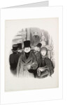 The Beautiful Days of Life, plate 59: When one's portrait is at the Salon, 1845 by Honoré Daumier