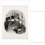 The Beautiful Days of Life, plate 59: When one's portrait is at the Salon, 1845 by Honoré Daumier