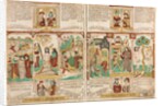 The Bible of the Poor, Pharaoh's Army Drowned in the Red Sea…, 1450-1465 by Anonymous