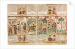 The Bible of the Poor, Pharaoh's Army Drowned in the Red Sea…, 1450-1465 by Anonymous