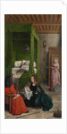 The Birth and Naming of John the Baptist, 1496-99 by Juan de Flandes