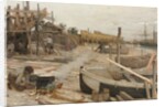 The Boatyard, c. 1875 by Jean-Charles Cazin