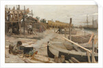 The Boatyard, c. 1875 by Jean-Charles Cazin