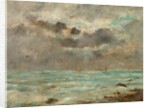 The Coast at Trouville, c. 1865-1900 by Eugène Boudin (imitator of)