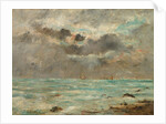 The Coast at Trouville, c. 1865-1900 by Eugène Boudin (imitator of)