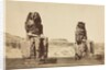 The Colossi of Memnon, Thebes, c. 1860s by Antonio Beato