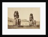 The Colossi of Memnon, Thebes, c. 1860s by Antonio Beato