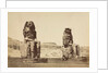 The Colossi of Memnon, Thebes, c. 1860s by Antonio Beato