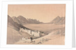 The Convent of St. Catherine, Mount Sinai, Looking towards the Plain of the Encampment, 1839 by David Roberts