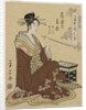 The Courtesan Ariwara of the Tsuruya Seated by a Smoking Chest…, mid 1790s by Ch?bunsai Eishi