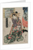 The Courtesan Emon of Maruebiya with a View of Tago Bay…, c. late 1820s or early 1830s by Ipposai Kuniyasu