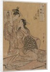 The Courtesan Hana-ogi of Ogiya as the Sennin Tekkai…, mid 1790s by Kitagawa Utamaro