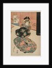 The Courtesan Hinaogi of the Daikokuya at the Entrance of Kadomachi, c. late 1820s or early 1830s by Gokotei Sadakage