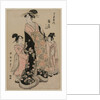 The Courtesan Hinazuru of Chojiya with her Attendants Tsuruji and Tsuruno, c. 1794 by Kitagawa Utamaro