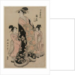 The Courtesan Hinazuru of Chojiya with her Attendants Tsuruji and Tsuruno, c. 1794 by Kitagawa Utamaro