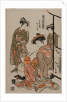 The Courtesan Karahama of Yamashiroya Performing the Tea Ceremony…, late 1770s by Isoda Koryusai