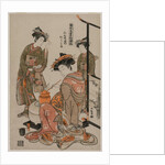 The Courtesan Karahama of Yamashiroya Performing the Tea Ceremony…, late 1770s by Isoda Koryusai