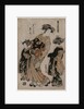 The Courtesan Kichijuro of Kage Manjiya with Two Kamuro…, late 1770s by Isoda Koryusai