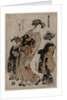 The Courtesan Kichijuro of Kage Manjiya with Two Kamuro…, late 1770s by Isoda Koryusai