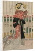 The Courtesan Meizan of the Chojiya on a Balcony Overlooking the Sumida River, c.early or mid 1820s by Eizan Kikugawa