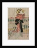 The Courtesan Meizan of the Chojiya on a Balcony Overlooking the Sumida River, c.early or mid 1820s by Eizan Kikugawa
