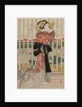 The Courtesan Meizan of the Chojiya on a Balcony Overlooking the Sumida River, c.early or mid 1820s by Eizan Kikugawa