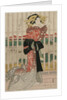 The Courtesan Meizan of the Chojiya on a Balcony Overlooking the Sumida River, c.early or mid 1820s by Eizan Kikugawa