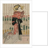 The Courtesan Meizan of the Chojiya on a Balcony Overlooking the Sumida River, c.early or mid 1820s by Eizan Kikugawa