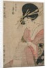 The Courtesan Tsukioka of Hyogoya Rolling a Letter?, late 1790s by Kitagawa Utamaro