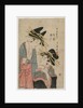 The Courtesans Karagoto and Nishikido of Chojiya, late 1800s by Utamaro II