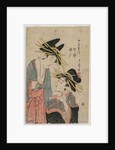 The Courtesans Karagoto and Nishikido of Chojiya, late 1800s by Utamaro II