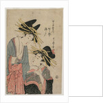 The Courtesans Karagoto and Nishikido of Chojiya, late 1800s by Utamaro II