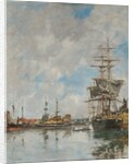 The Dock of Deauville, 1891 by Eugène Boudin