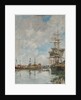 The Dock of Deauville, 1891 by Eugène Boudin