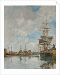 The Dock of Deauville, 1891 by Eugène Boudin