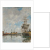 The Dock of Deauville, 1891 by Eugène Boudin