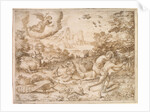 The Expulsion from Paradise, c. 1606 by Jan Wierix
