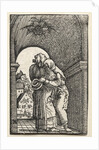 The Fall and Redemption of Man: The Embrace of Joachim and Anne at the Golden Gate, 1515 by Albrecht Altdorfer
