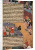 The First Adventure of the White Horse, Page from the Khan Khanan's Razm Nama…, c. 1610-17 by Unknown